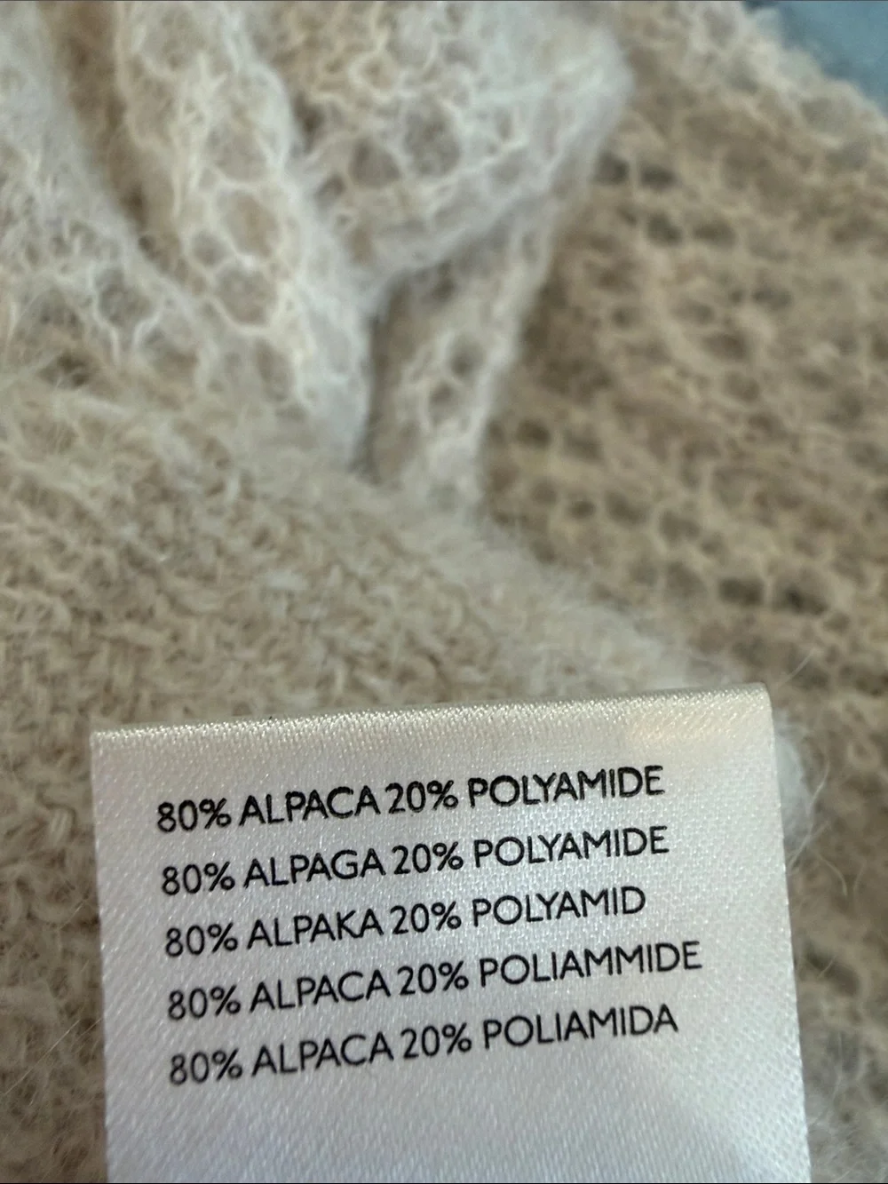 Free People Amelia Alpaca Pointelle Cardigan - Whisper Pink (Women’s Size Small)